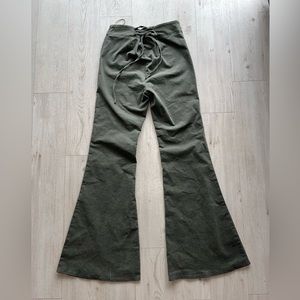 Windsor Green Flare Bell Bottom Pant, Size Large